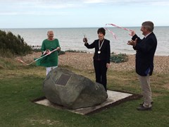 1-seating-stone-chapel-marker-unveiling-cllr-valerie-masson-who-located-the-stone-cllr-geraldine-walker-chairman-cllr-roger-wetherell-vice-chairmanjpg